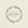 Circular badge logo for Creations by Brittany
